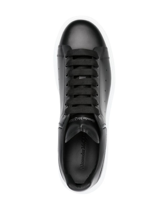 Shop Alexander Mcqueen Black Larry Sneakers