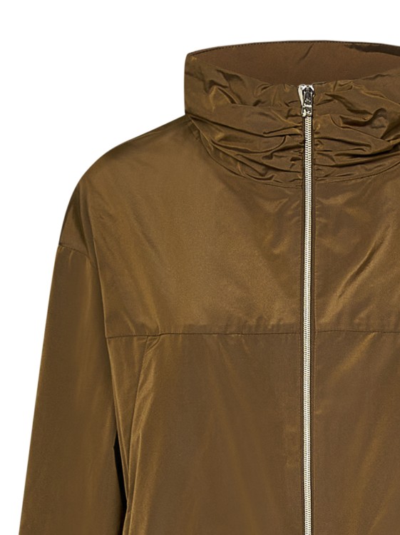 Shop Herno Camel-colored Bomber Jacket In Brown