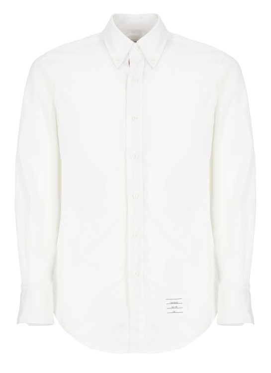 Thom Browne Cotton Popeline Shirt In White