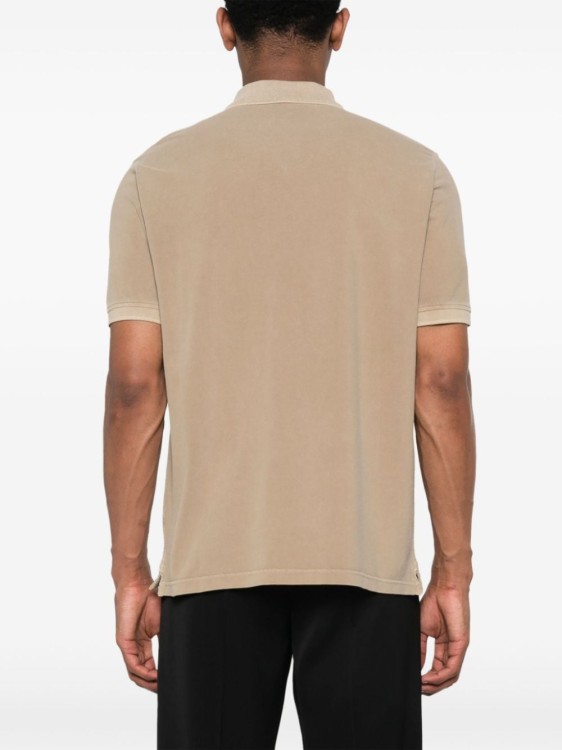 Shop Herno Short-sleeved Polo Shirt In Neutrals