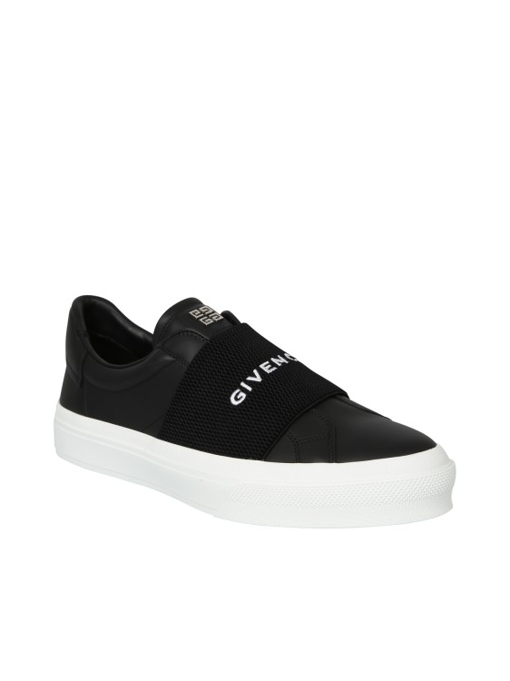 Shop Givenchy Leather Sneakers In Black