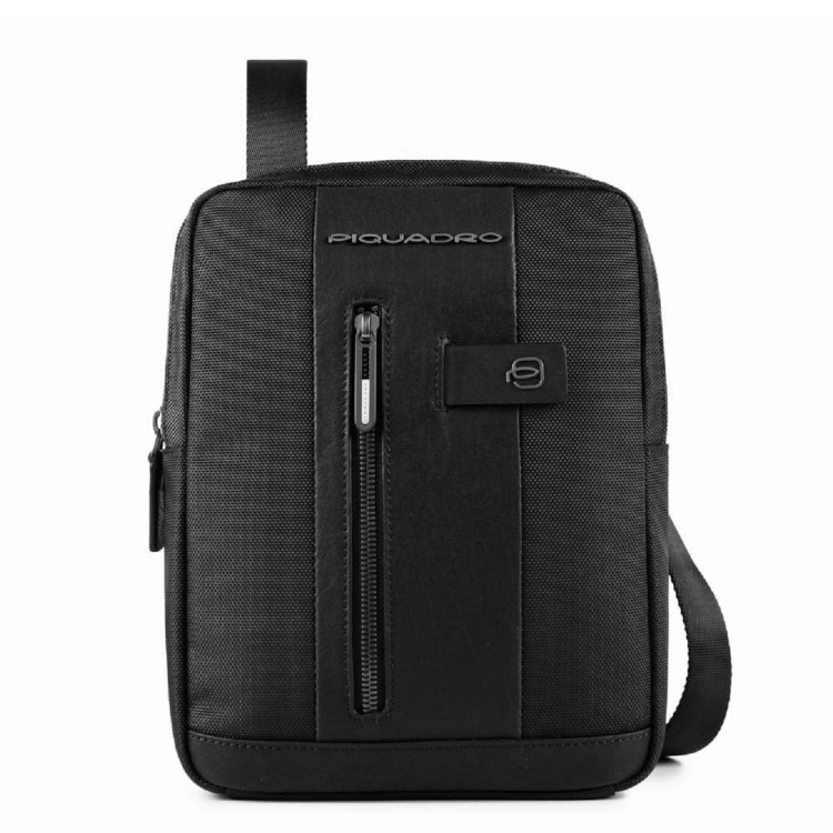 Piquadro Ipad Shoulder Bag In Black