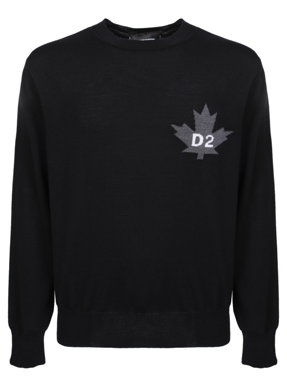 Dsquared2 Maple Leaf Black Swaetshirt