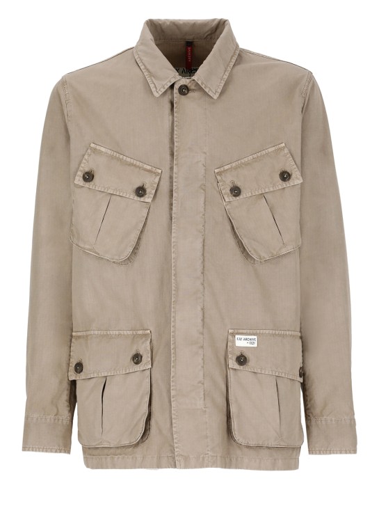 Fay Jungle Jacket In Brown
