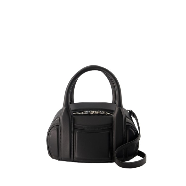 Shop Alexander Wang Roc Small Shoulder Bag - Leather - Black