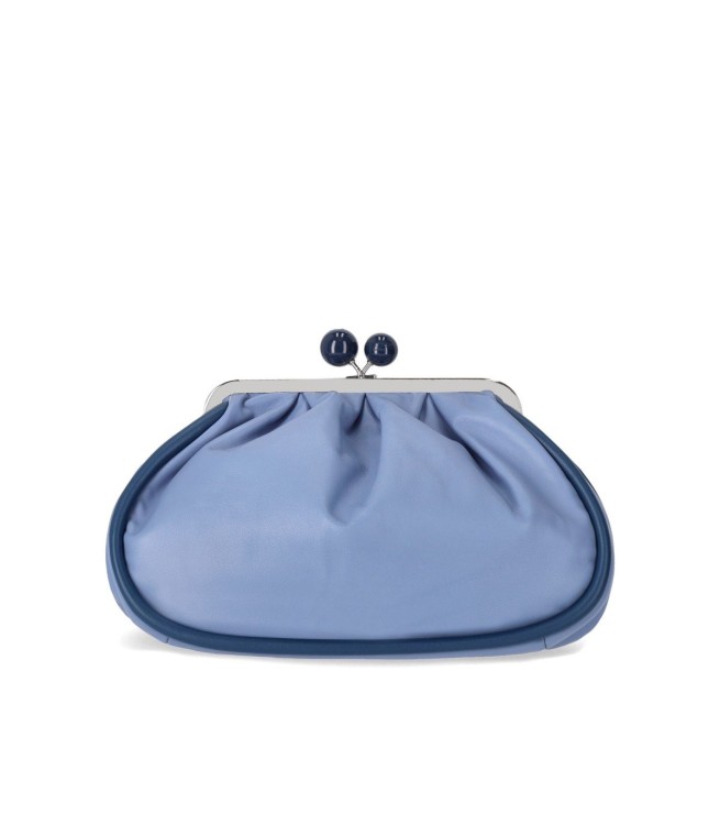 Shop Max Mara Pasticcino Lisotte Medium Avio Clutch Bag In Blue