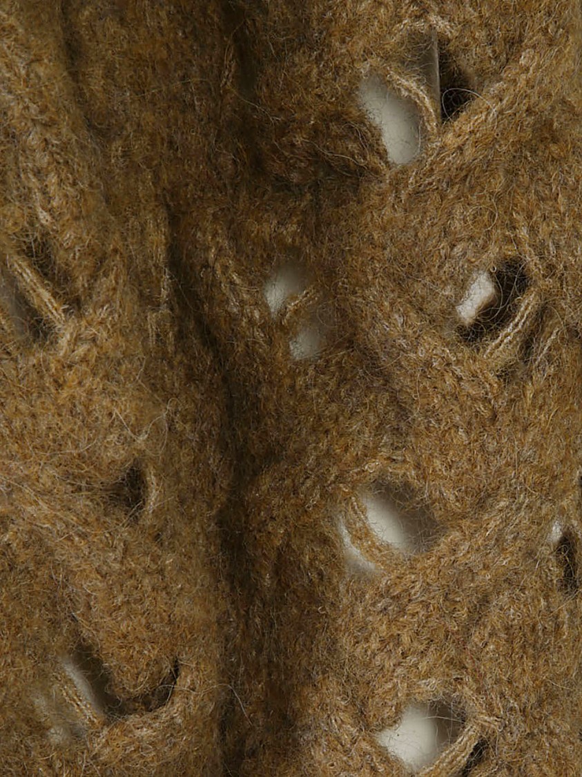 Isabel Marant Étoile Isabel Marant Etoile Aurelia Camel Sweater With Braid Drawing In Brown
