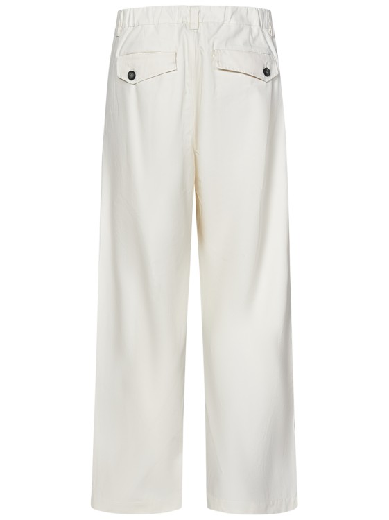 Shop Sease Wide-leg Trousers In White
