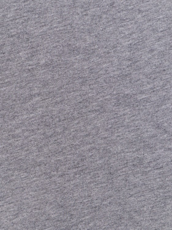 Shop Brunello Cucinelli Cotton T-shirt With Contrasting Profiles In Grey