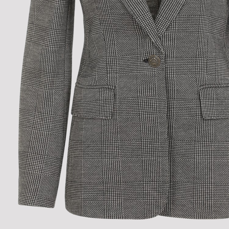 Max Mara Women's Muschio Jacket Principe Galles In Grey