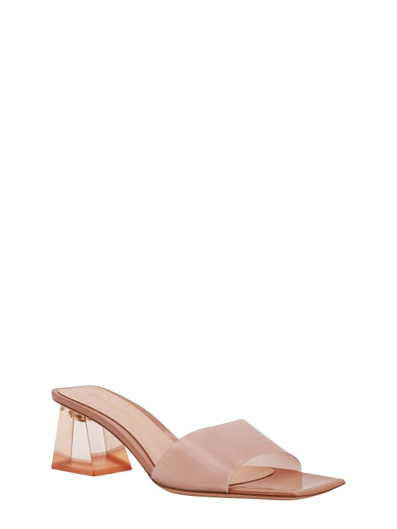 Shop Gianvito Rossi Leather Mule In Pink