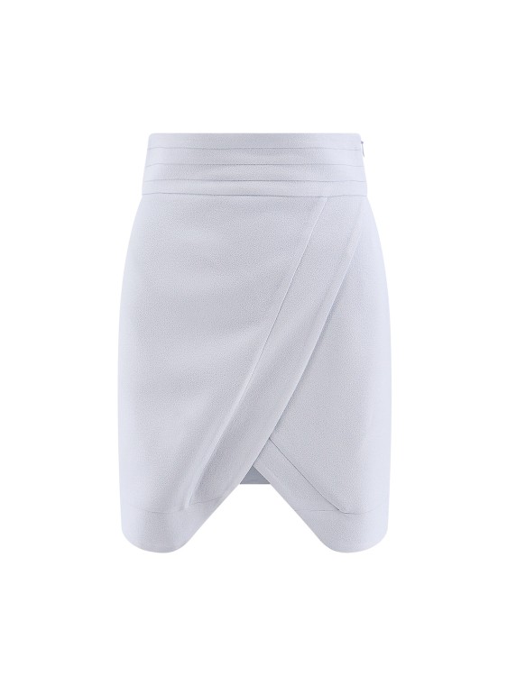 Shop Mvp Wardrobe Stretch Viscose Skirt In White