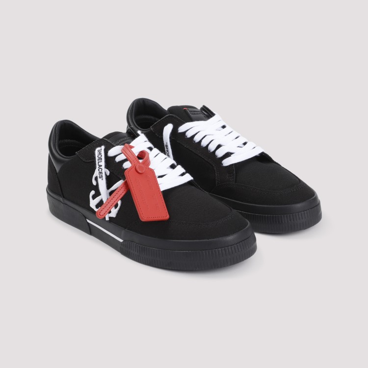 Shop Off-white Black Round Toe Sneakers