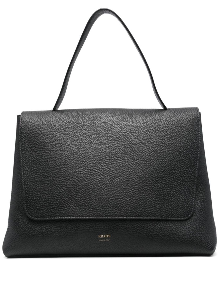 Shop Khaite Lia Large Bag In Black