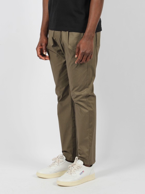 Shop Herno Light Cotton Stretch Trousers In Grey
