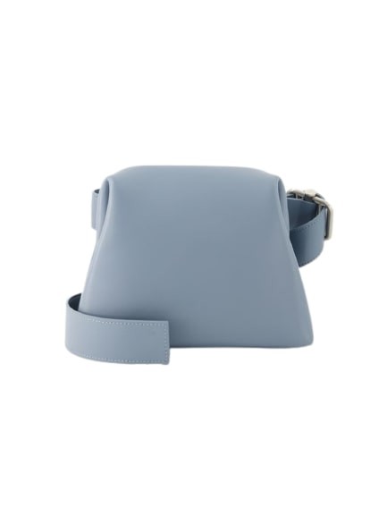 Osoi Mini Brot Crossbody Bag - Leather - Grey In Blue