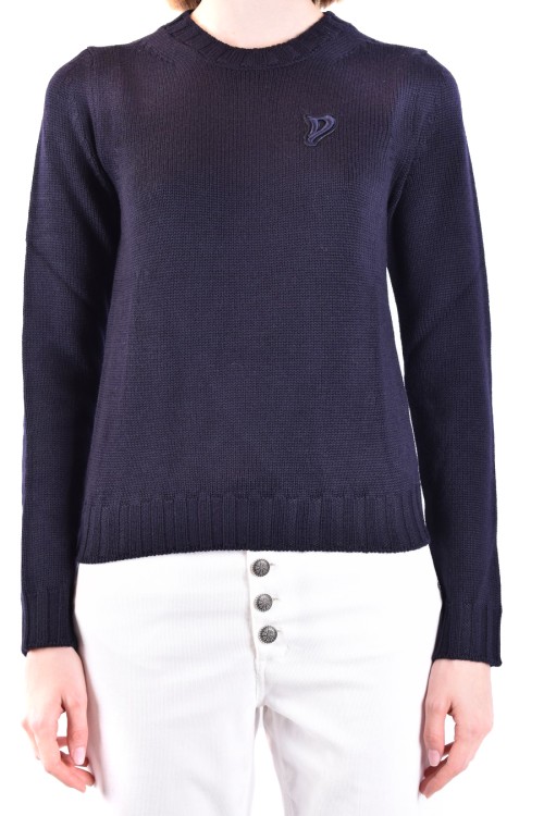 Dondup Long Sleeve Sweater In Blue