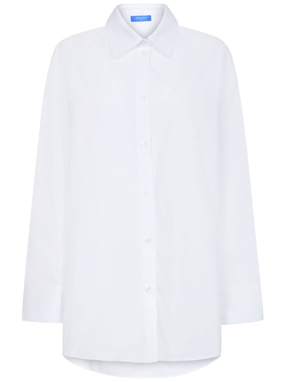 Nina Ricci Relaxed Fit White Button Closure Shirt In White