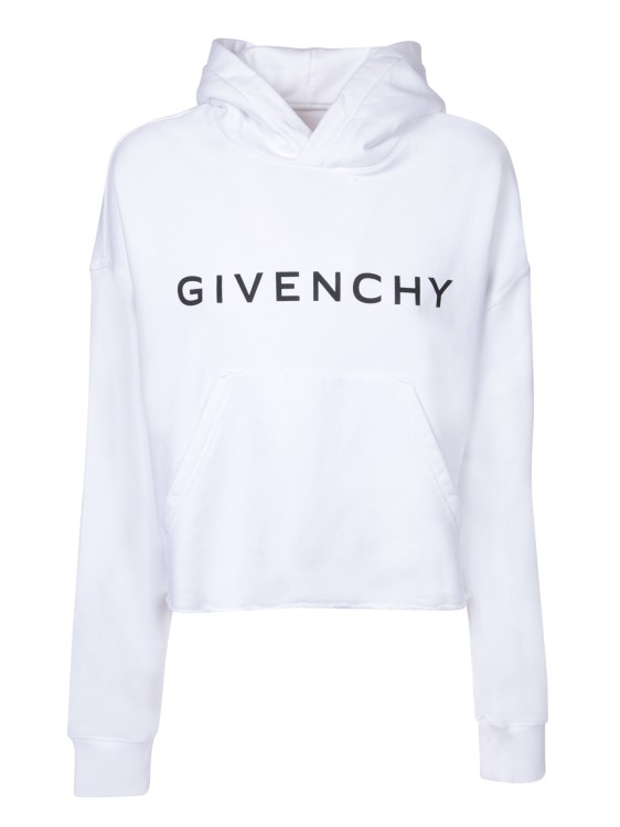 Shop Givenchy Archetype White Hoodie