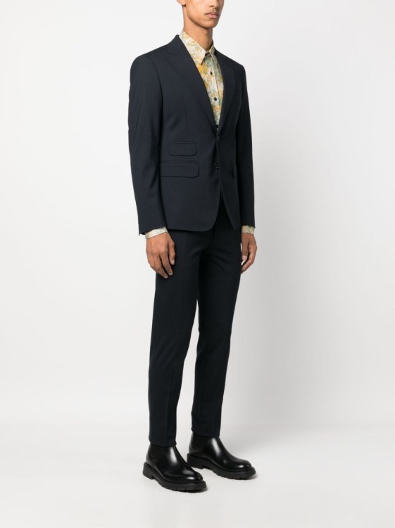 Shop Dsquared2 Navy Blue Single-breasted Wool Suit