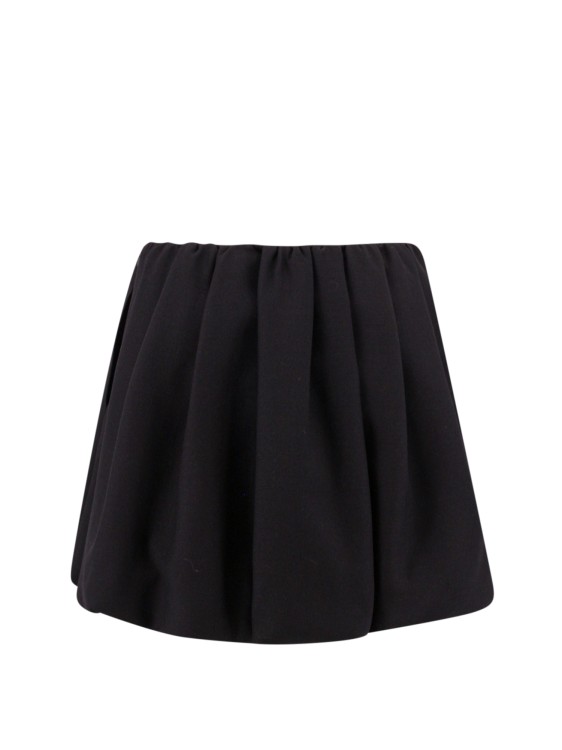 Shop Valentino Wool And Silk Skirt In Black