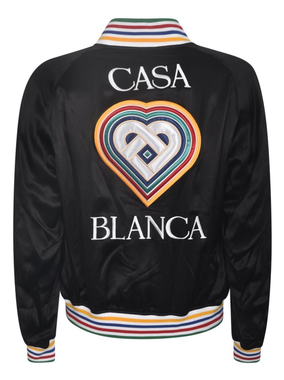 Shop Casablanca Black Silk Jacket