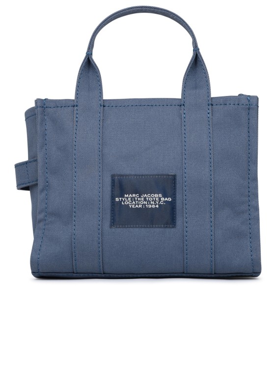 Shop Marc Jacobs (the) Cotton Mini Tote Bag In Blue