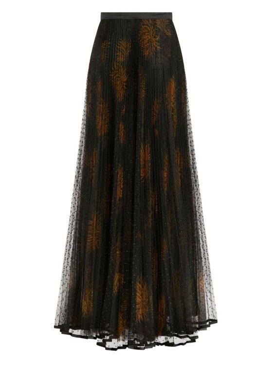 Shop Etro Black Dahlia Maxi Skirt