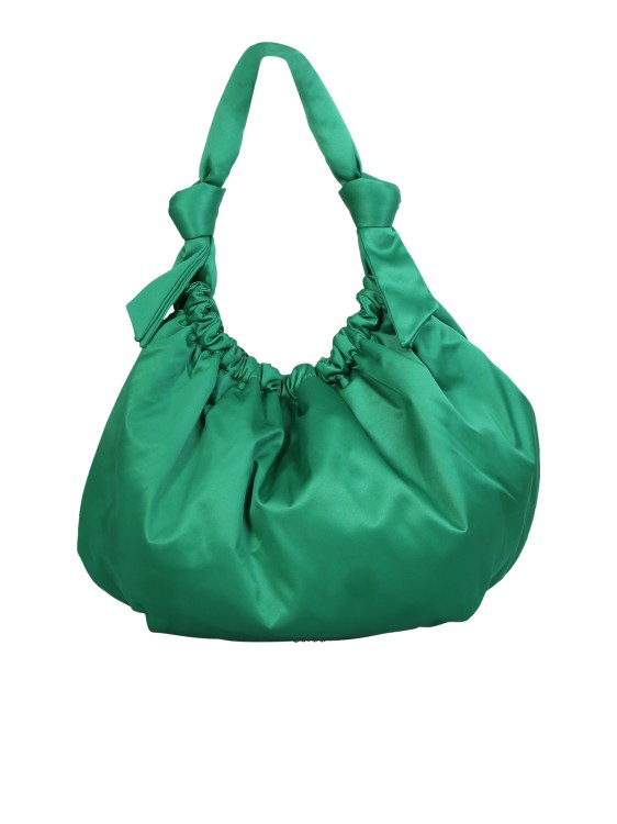 Shop Ganni Green Shoulder Bag