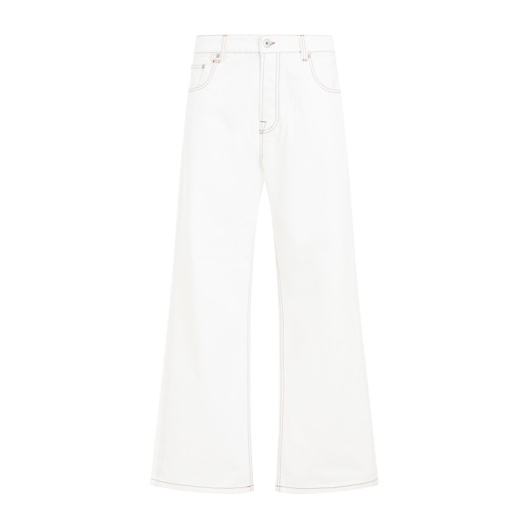 Jacquemus Off White Regenerative Cotton Le De Nimes Large Jeans