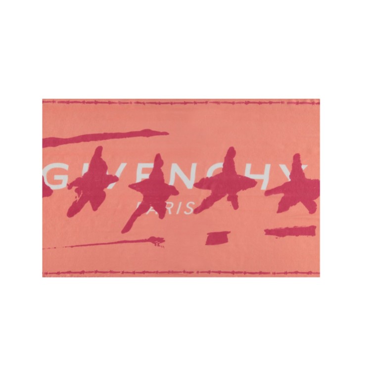 Shop Givenchy Logo Scarf In Orange
