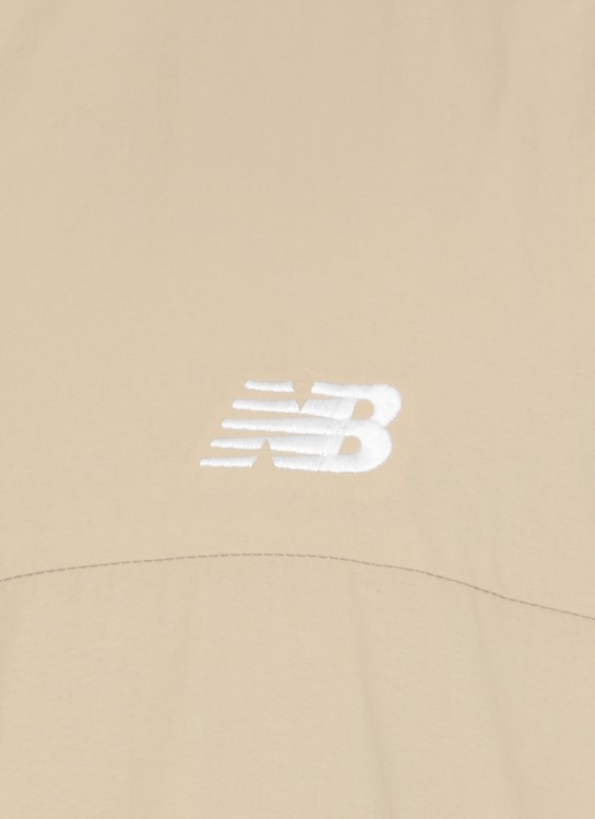 Shop New Balance Waterproof Jacket With Logo In Neutrals