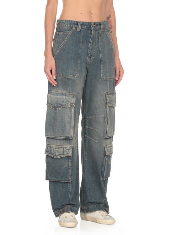 Shop Golden Goose Deluxe Brand Irina Cargo Pants In Blue