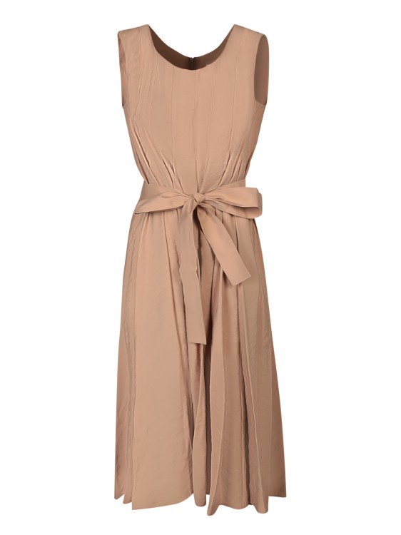 Shop Blanca Vita Sleeveless Dress In Brown