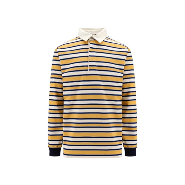 Shop Gucci Striped Polo Shirt In Multicolor
