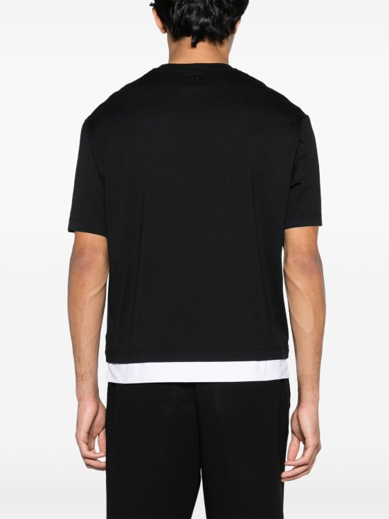 Shop Neil Barrett White/black Layered T-shirt