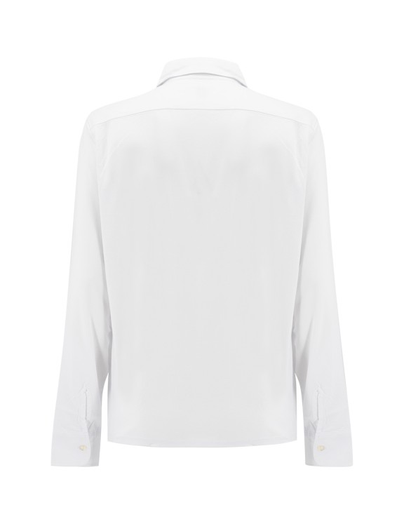 Shop Aspesi White Cotton Shirt With Breast Pocket