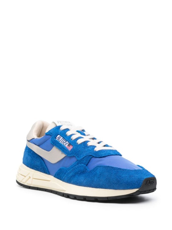 Shop Autry Royal Blue Round Toe Sneakers