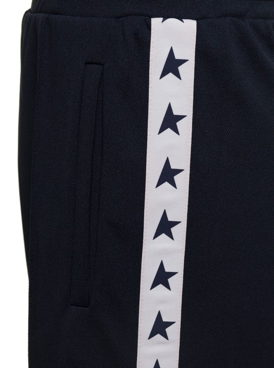 Star/m`s Joggings Doro Tapered Leg/technical Jersey/ Strip In Black