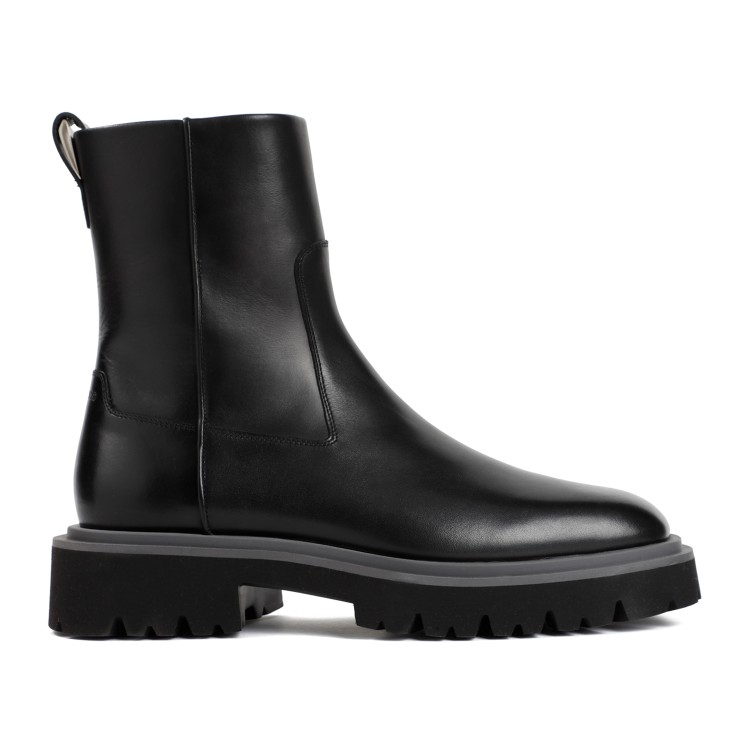 Shop Ferragamo Fulvio Black Calf Leather Boots