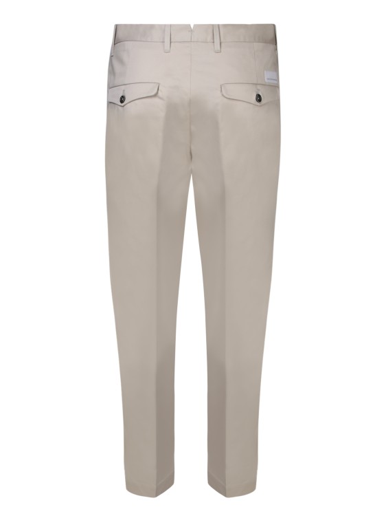 Nine In The Morning Gabardine Fabric Wide Cut Trousers In Neutrals