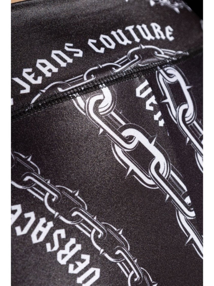 Versace Jeans Couture Chain Couture Leggings In Black