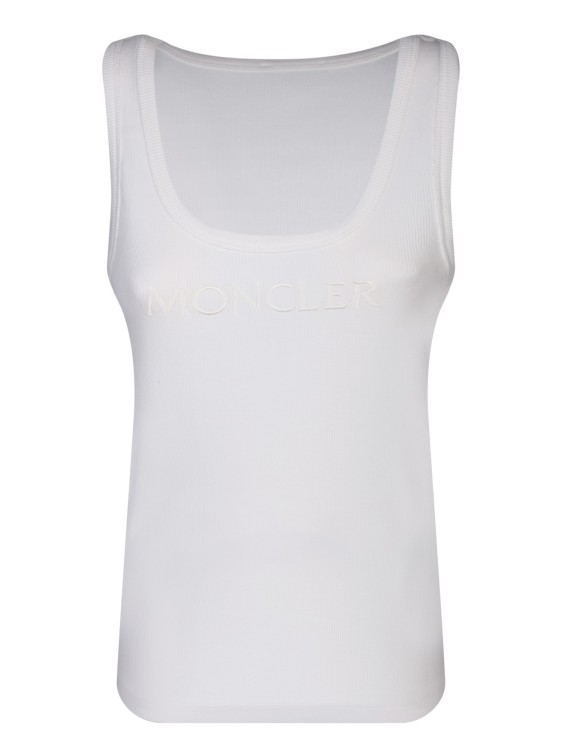 Shop Moncler Cotton Tank Top By  In White