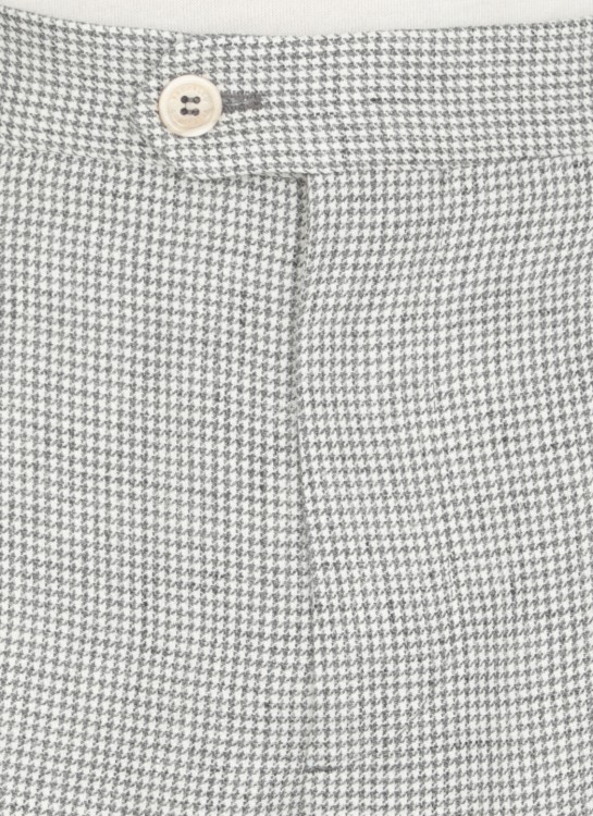 Shop Brunello Cucinelli Grey Linen Suit In White