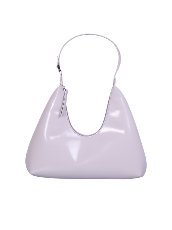 By Far Lilac Amber Leather Shoulder Bag In Purple