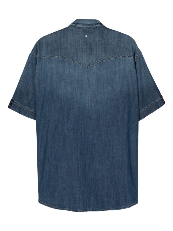 Shop Lorena Antoniazzi Blue Denim Shirt