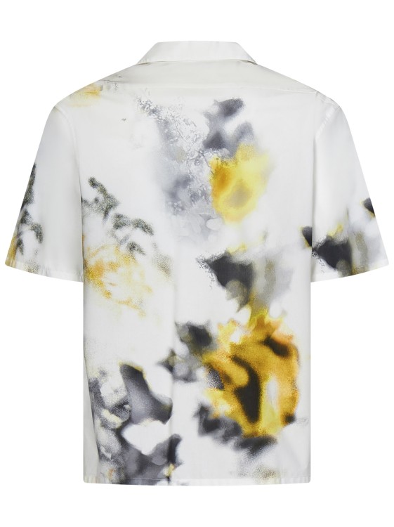 Shop Alexander Mcqueen Flower Print Bowling Shirt In White