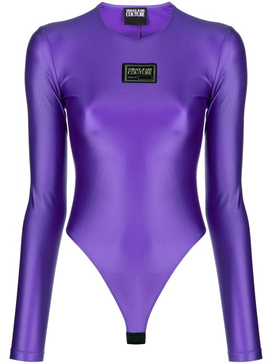 VERSACE JEANS COUTURE PURPLE LONG-SLEEVED BODYSUIT