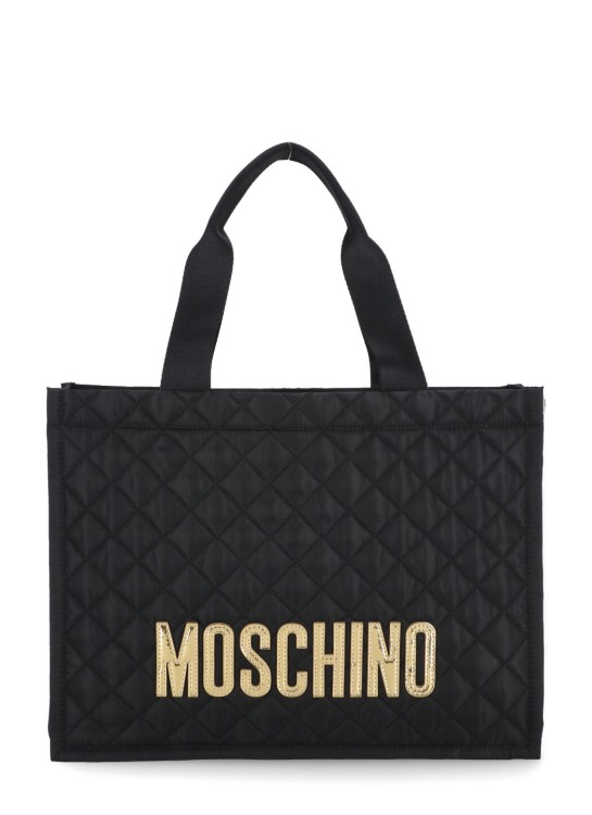 MOSCHINO SHOPPING BAG WITH LOGO
