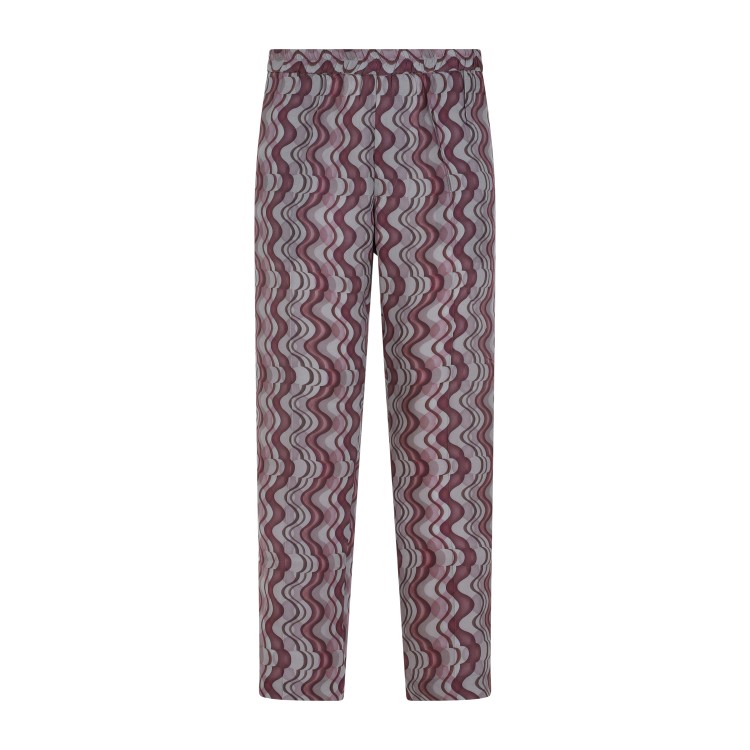 Shop Dries Van Noten Purple Parkino Pants In Grey